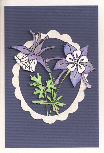 Columbine thank you card